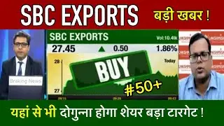 SBC Exports share news, analysis target | Sbc exports share news today