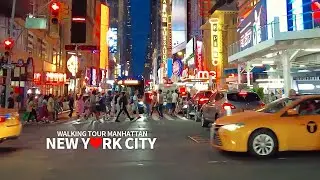 [Full] SUMMER TRAVEL IN NEW YORK CITY 3 - Walking Tour Manhattan NYC, USA, 4K
