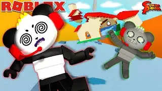 Slide House Tumble!! Let's Play with Combo Panda & Robo Combo!