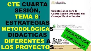 Soy Docente: CTE CUARTA SESIÓN, TEMA 8: ESTRATEGIAS METODOLÓGICAS DIDÁCTICAS DIFERENTES A PROYECTOS