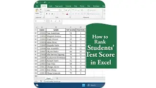 How to Rank Students' Test Score in Excel | TechTrickGh