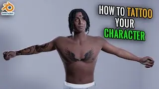 How to Add Tattoo to your 3d Character on Blender | Beginner Tutorial