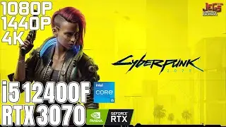 Cyberpunk 2077 v1.6 | i5 12400F + RTX 3070 | 1080p, 1440p, 4K benchmarks!