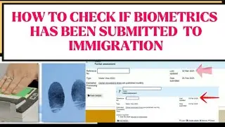 BIOMETRICS Status and Visa Status 