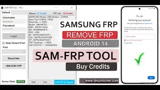 1 Click SAM-FRP Tool Credits/Registration Samsung FRP Bypass Tool 2024 Android 14 Latest Security