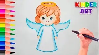 Как нарисовать ангела поэтапно | How to Draw an Angel - Cute & Easy