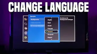 How to CHANGE LANGUAGE on SAMSUNG TV | Tutorial 2024