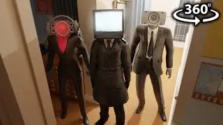 360° Skibidi Toilet TITAN Breaks into Your House!