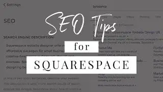 SEO FOR SQUARESPACE (Optimise Your Squarespace Website) | byRosanna Design