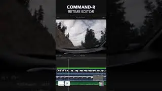 Final Cut Pro Shortcut | Command-R | Retime Editor