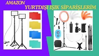 AMAZON YURTDIŞINDAN ÇOK UYGUNA IŞIK SETİ ALDIM(HAKUTATZ HALKA IŞIK,ANDOER LED VİDEO IŞIK İNCELEMESİ