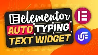 Elementor Text Typing Effect Widget: [Auto Typing Effect animation Widget]