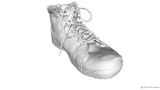 Photogrammetry Test of another Boot in Autodesk Remake using poor images