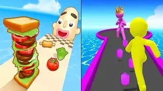 Giant Rush | Sandwich Runner - All Levels Gameplay (Android, iOS) | MEGA APK UPDATE - SJBSVZWKB