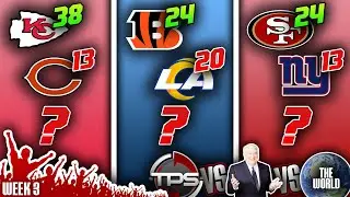 2023 NFL Week 3 PICKS, PREDICTIONS & PRIZES! TPS vs Madden vs THE WORLD!!! Back by Popular Demand!