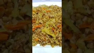 Тушеная капуста с гречкой. #вкусно #рецепт #рецепты #кулинария #еда