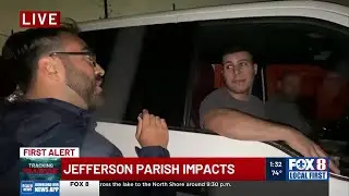 Kenner residents waiting for the floodwaters to recede following Francine