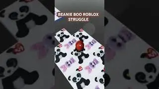 BEANIE BOO ROBLOX STRUGGLE 😖 #shorts