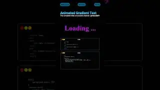 🎯Animated Gradient Text | CSS Tips and Tricks 🔥 