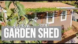Garden Shed and Chicken Coop Under One Roof - How I planned and built my suburban barn