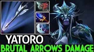 YATORO [Drow Ranger] Brutal Arrows Damage with Full Agility Build Dota 2