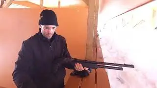 Mossberg Maverick 88 cruiser custom build at the range. 20 gauge pistol grip shotgun, loads of fun!