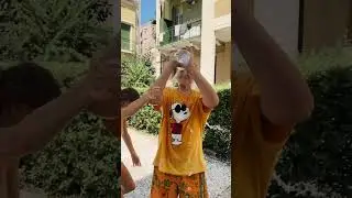 Вода была ледяной 😅 #funny #challenge #shorts