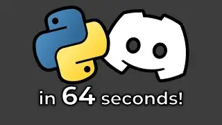 HOW TO CREATE PYTHON DISCORD BOT in 64 seconds!