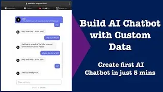 Build an AI Chatbot with your Custom Data in 5 minutes | Custom ChatBot with knowledgeBase|No Coding