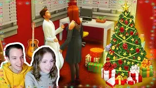 МЫ ВСТРЕТИЛИ НОВЫЙ ГОД В СИМС! НАШ ПЕРВЫЙ ВУХУ В THE SIMS 4!
