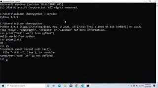 basic python commond line