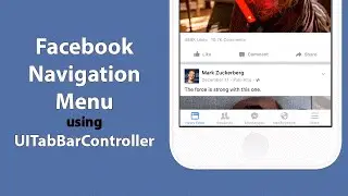 Swift: Create Facebook's Tab Menu system with UITabBarController