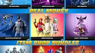 All Real Money Bundles/Packs Item Shop Showcase! Fortnite