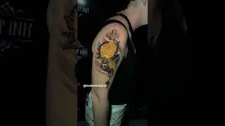 Rose tatto done by made tatto bali #shortvideo #rosetattoos #madetattobali