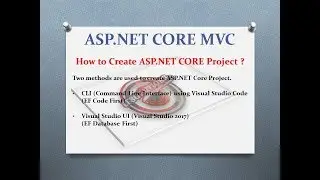 Part 3   ASP.NET CORE MVC   Using CLI VSCODE (EF Code First)