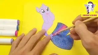 Paper Doll MERMAID   Ponies Are Mermaid   Making Colorful Glitter Tails