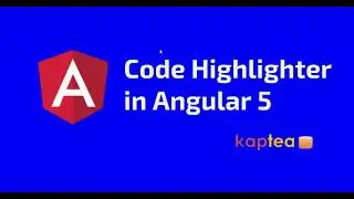 Source Code highlighter in Angular 5