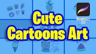 Cute Cartoons Art | Tiny Cartoons Art for Kids | ipad Procreate Art