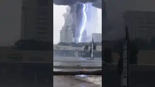 Tornado Damage in Coastal Town  #nature #tornado