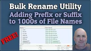 Bulk Rename Utility Windows - Adding Suffix or Prefix to File Name