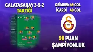 FM 24 Galatasaray 3-5-2 Taktiği / Osimhen ve İcardi 106 Gol Katkısı - Football Manager 2024 Taktik