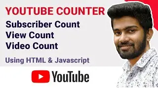 Create a YouTube Subscriber Count with JavaScript - YouTube Data API Tutorial 2021
