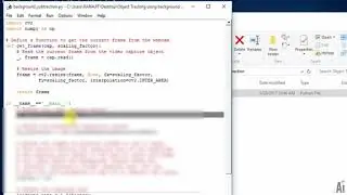 60  Object Tracking using background Subtraction