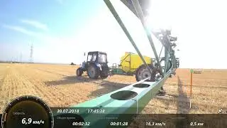 Поведение штанги ОШМ при максимальных скоростях