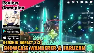 SHOWCASE WANDERER & FARUZAN! GENSHIN IMPACT 3.3