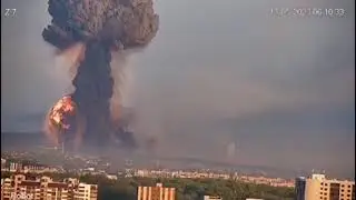 🔥Видео детонации склада боеприпасов в Хмельницком