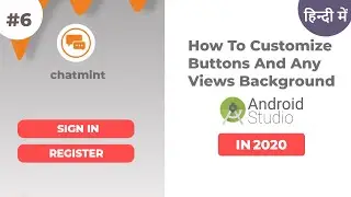 Custom Design Button Tutorial Hindi | Android Studio 2020 In Hindi