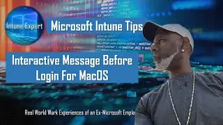 Interactive Message Before Login for MacOS, Macbook Pro