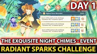 Radiant Sparks Challenge Day 1 - The Exquisite Night Chimes Event Guide - Genshin Impact