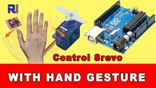 How to control servo with hand gesture in Arduino